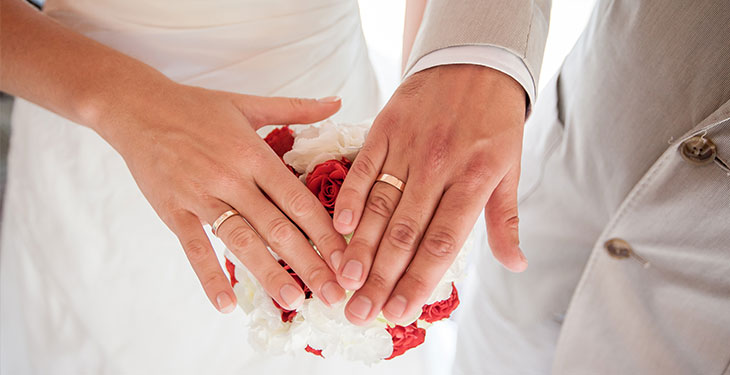 Custom of exchanging wedding rings