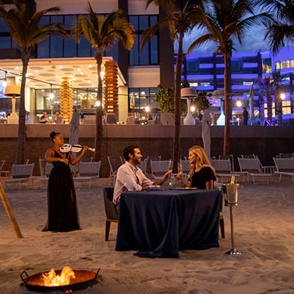 Romantic Dinner On The Beach