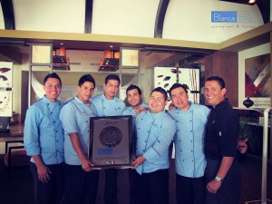International Star Diamond Award for Blanca Blue Restaurant at Garza Blanca