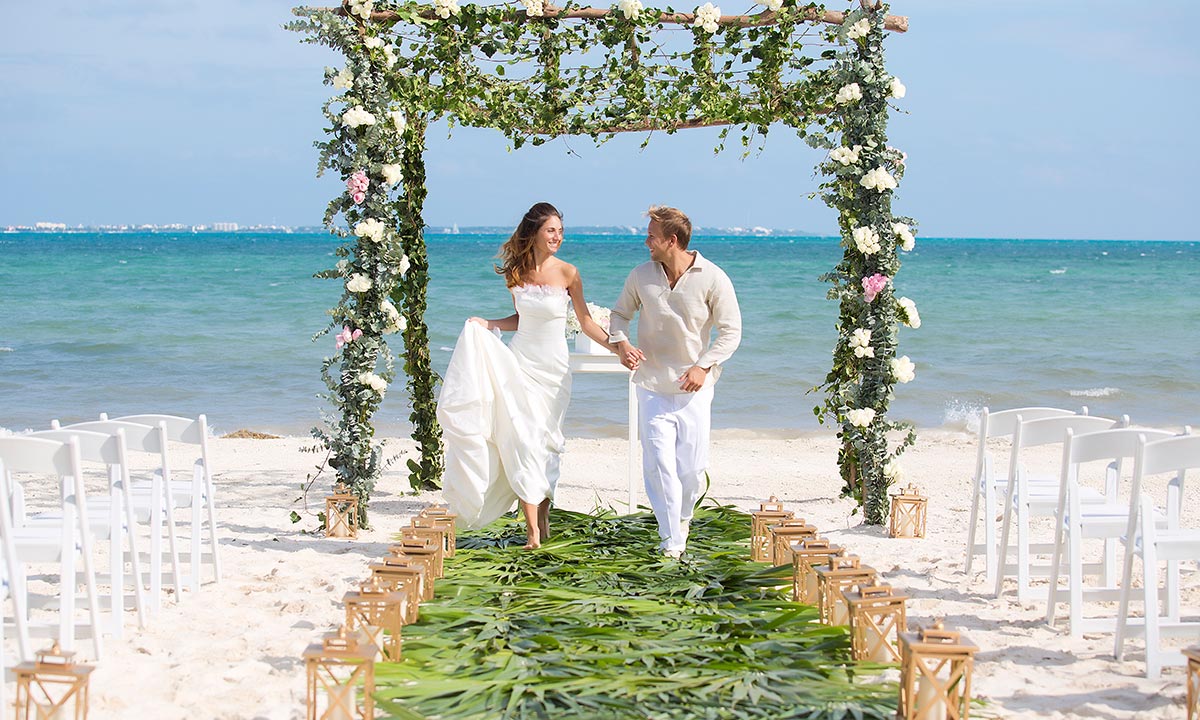 wedding at garza blanca cancun