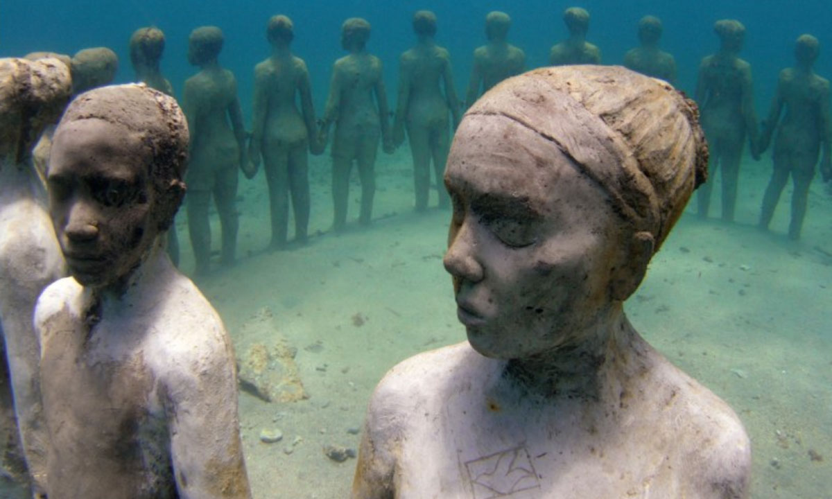 underwater museum of art sculptures