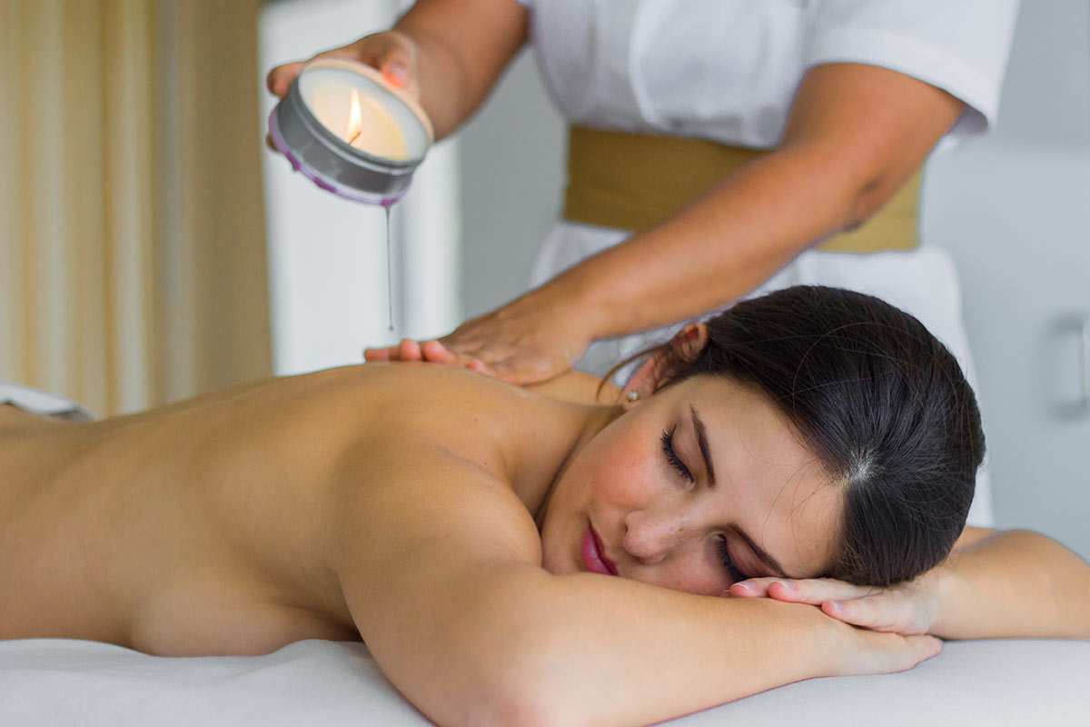 Woman getting a massage 