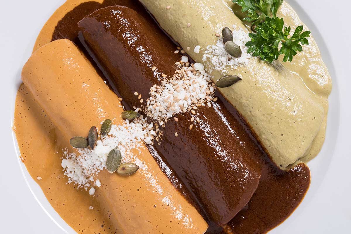 Enchiladas: traditional Mexican dish