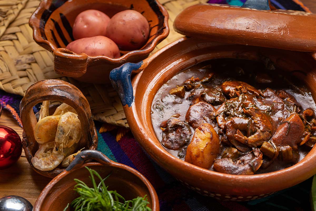 Romeritos a popular Mexican Christmas food
