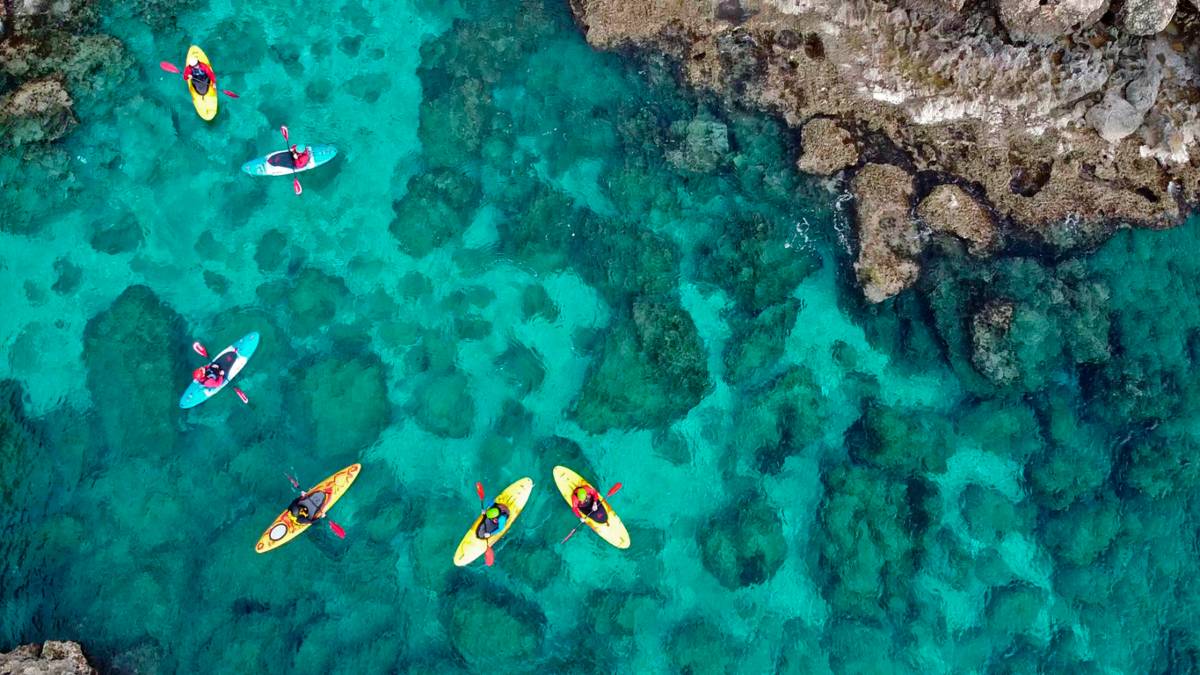 Kayaking with kids in Cancun