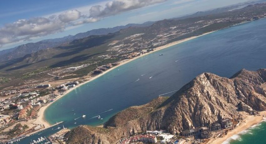 aerial view of the Cabos
