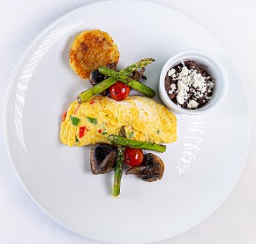 Gourmet dining breakfast at Blanca Blue Restaurant - Garza Blanca Resort Puerto Vallarta