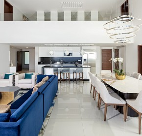 Plush furniture throughout