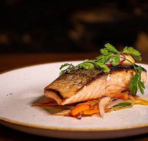 Gallery with the best images of Garza Blanca Resort & Spa Cancun restaurants: Blanca Blue restaurant, Hiroshi, Bocados Steak House, The snack and Food truck.