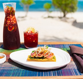 Gallery with the best images of Garza Blanca Resort & Spa Cancun restaurants: Blanca Blue restaurant, Hiroshi, Bocados Steak House, The snack and Food truck.