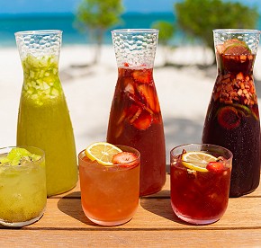 Gallery with the best images of Garza Blanca Resort & Spa Cancun restaurants: Blanca Blue restaurant, Hiroshi, Bocados Steak House, The snack and Food truck.