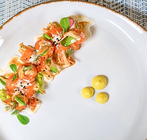Gallery with the best images of Garza Blanca Resort & Spa Cancun restaurants: Blanca Blue restaurant, Hiroshi, Bocados Steak House, The snack and Food truck.