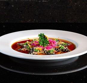 Gallery with the best images of Garza Blanca Resort & Spa Cancun restaurants: Blanca Blue restaurant, Hiroshi, Bocados Steak House, The snack and Food truck.