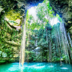 Cenote in Riviera Maya, Mexico