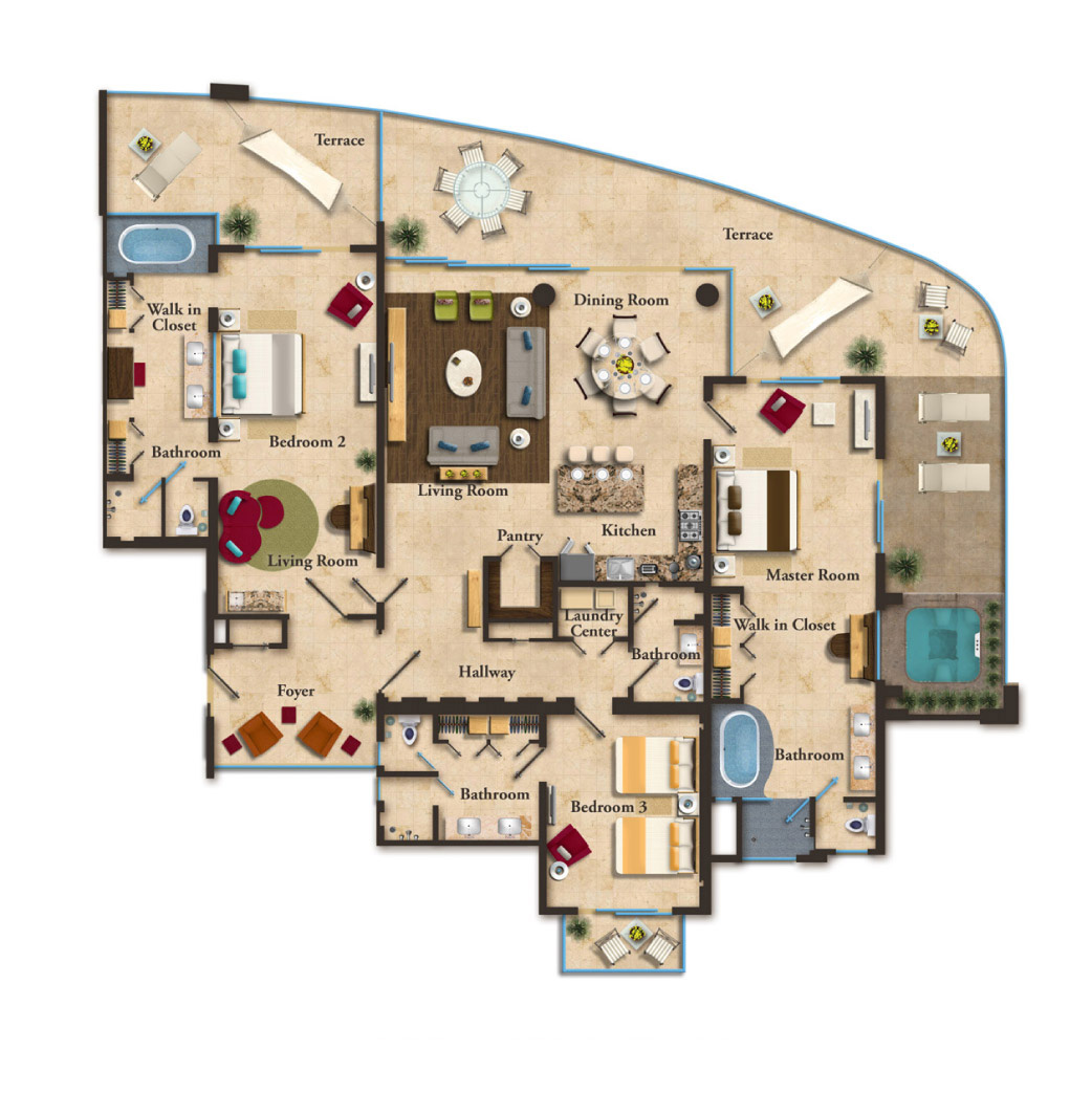 Ultra Suite Panorama de Tres Recámaras | Garza Blanca Preserve Resort & Spa